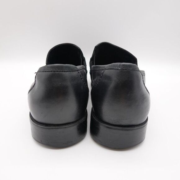 Kenneth Cole New York Black Horse-bit Square Toe Black Slip on Loafer Size 10 - Picture 6 of 10